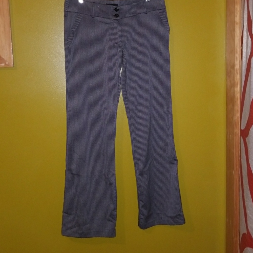 Pinstriped retro trousers